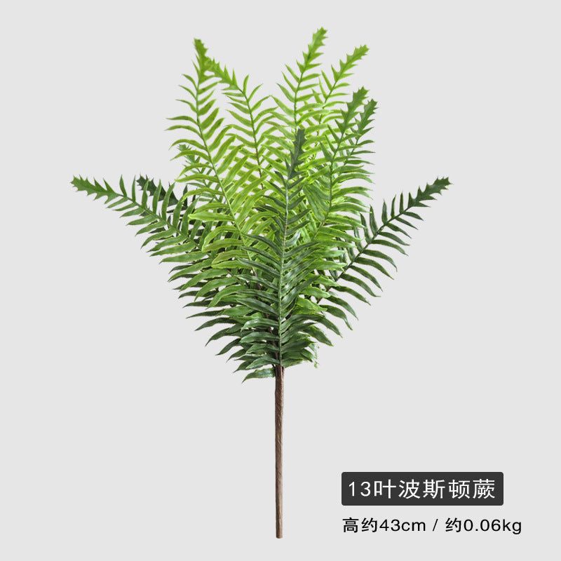 Realistic Fern Boston Fern Replica - Soft Touch Faux Boston Fern for Lush Interior Décor and Landscape Design