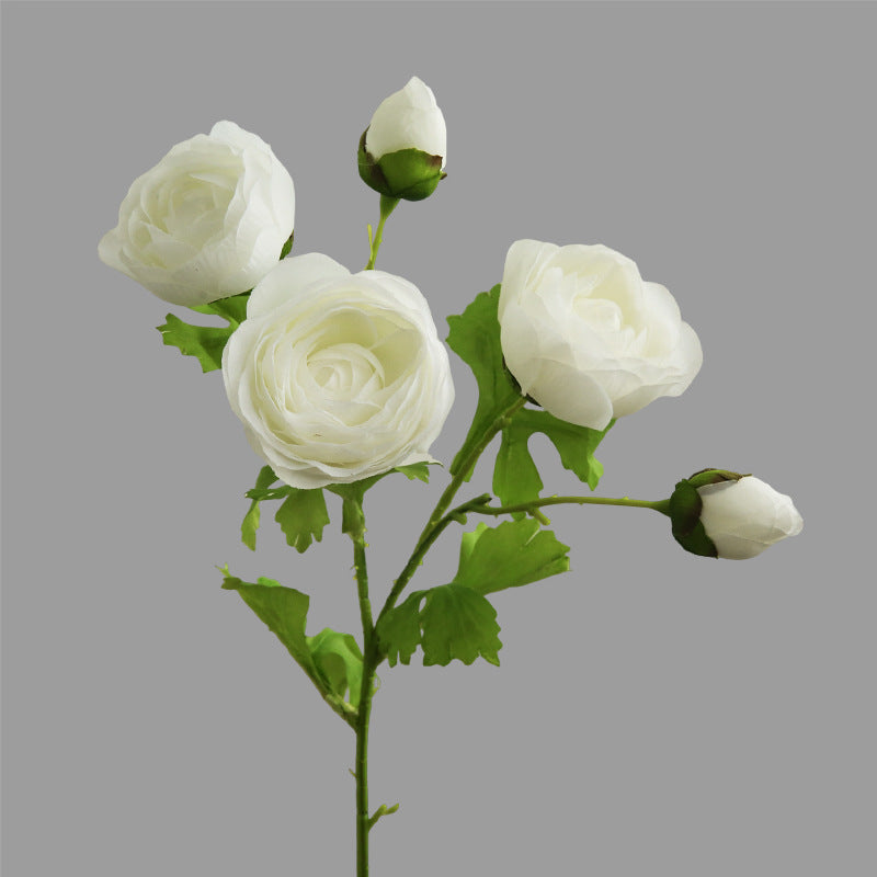 Stunning Realistic Faux Tea Rose Bouquet - Modern Minimalist Decorative Artificial Flowers for Home Décor and Photography Props