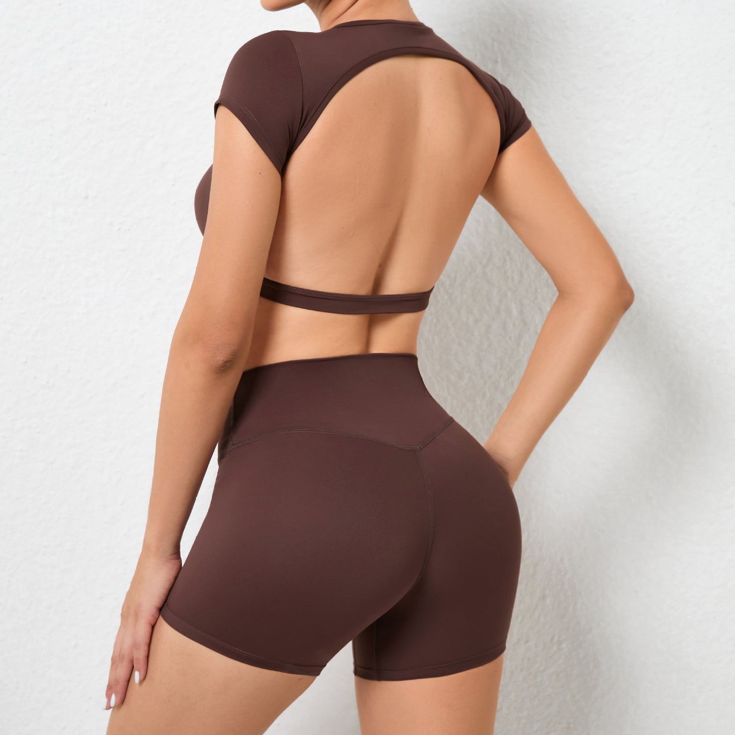 Elevate Your Workout with Our Beautifully Tailored Yoga Set Flattering High Waisted Leggings and Soft Comfortable Sports Bra for Enhanced Shape and Performance