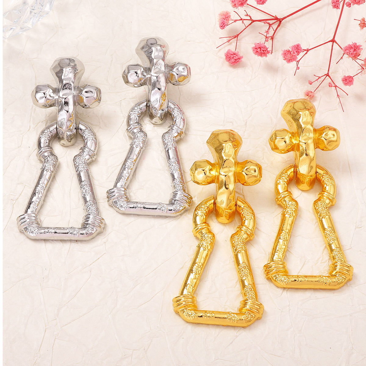 Exquisite Lightweight Geometric Drop Earrings - Trendy, Unique, and Versatile Minimalist Jewelry for Women