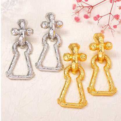 Exquisite Lightweight Geometric Drop Earrings - Trendy, Unique, and Versatile Minimalist Jewelry for Women