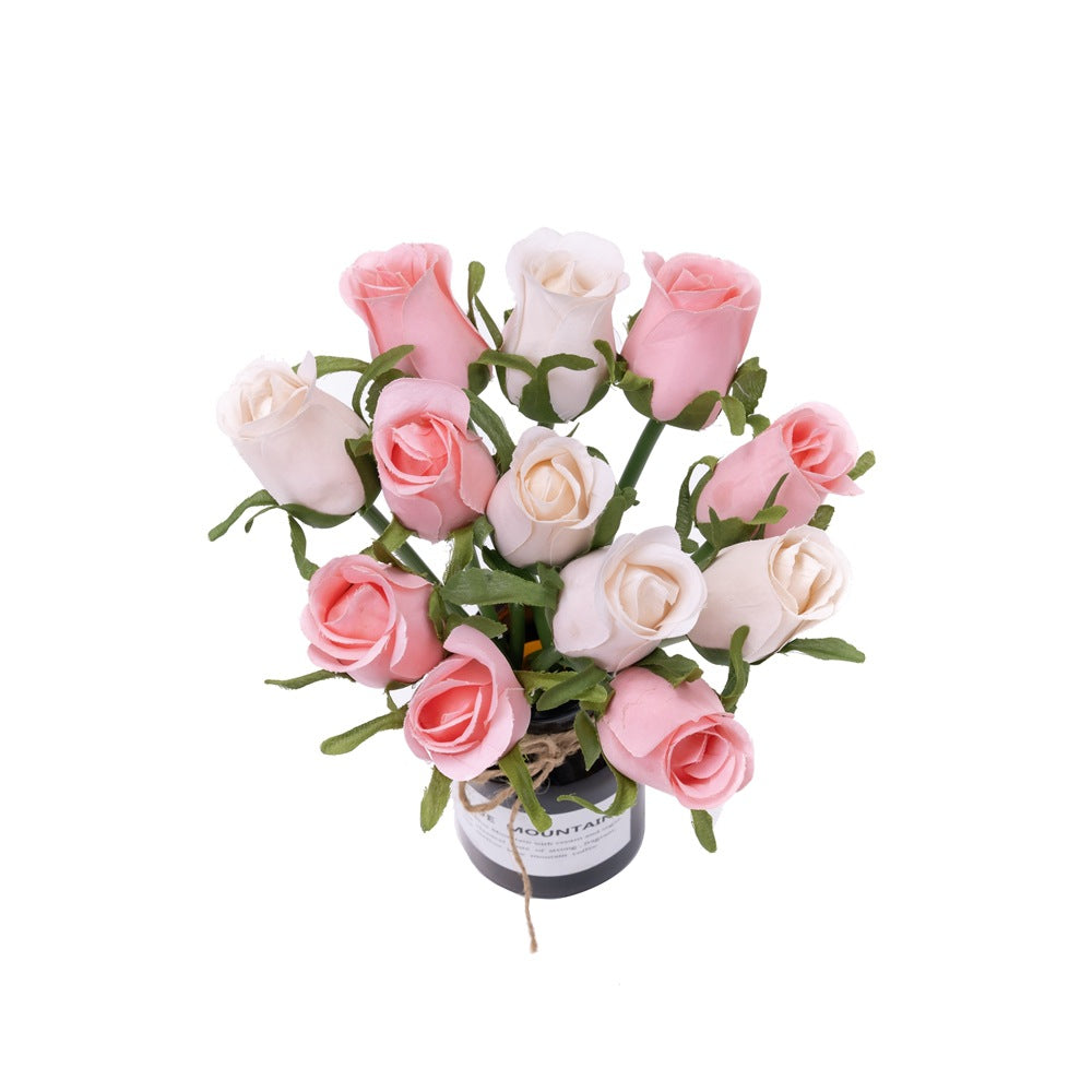 Elegant Artificial Rose Bud Stem Flower - Perfect for Weddings, Home Decor, and Event Decorations | PJ1004