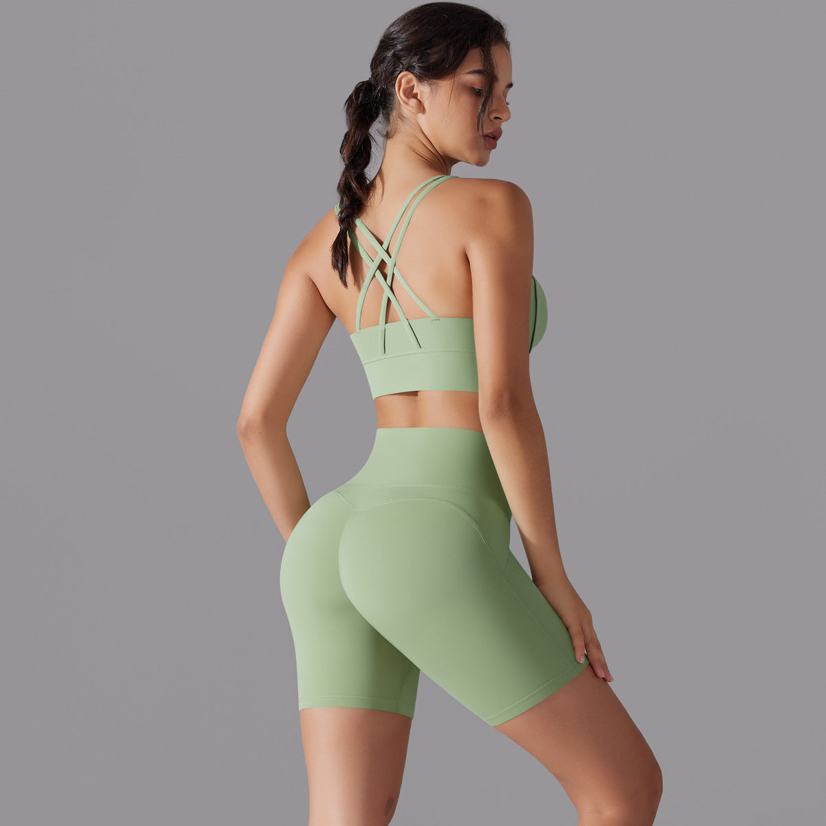 Trending High Waisted Butt Lifting Seamless Shorts No Underwear Needed for Comfort for Running Gym Workouts and Yoga Sets