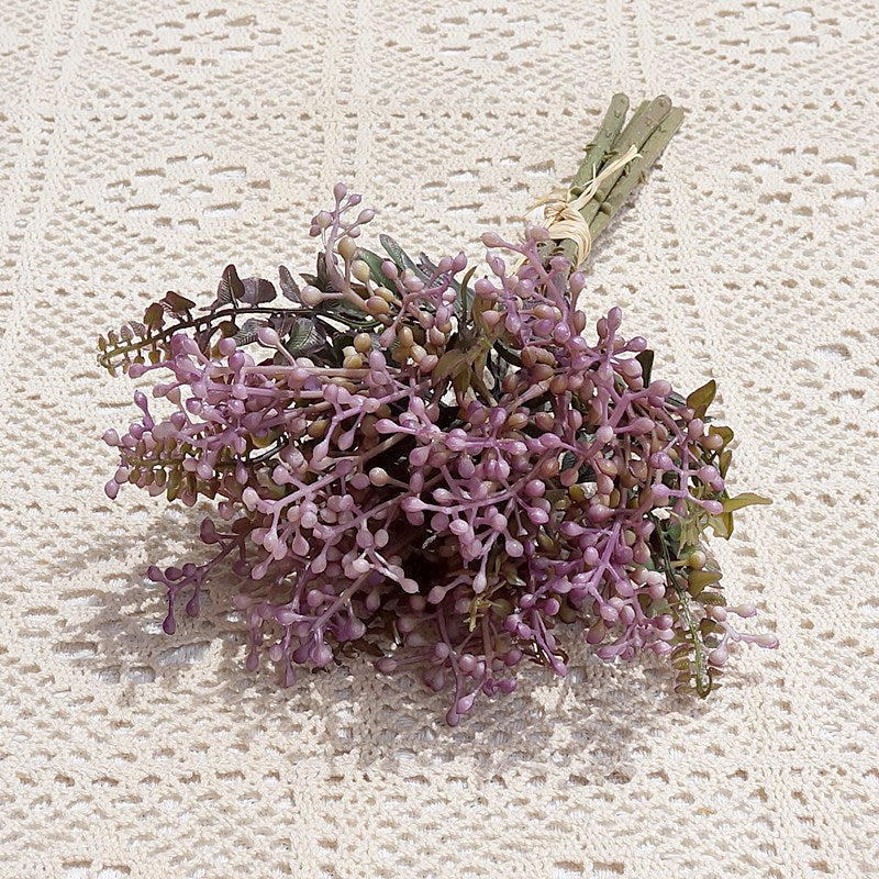 Elegant Faux Floral Bouquet with Pearls - Ideal for Home Decor, Wedding Celebrations, and Stunning Photography Backdrops