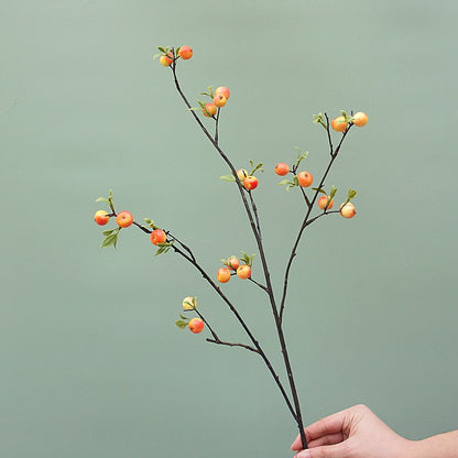 Realistic Mini Apple Branch - Vibrant Faux Apple Stem for Home Decoration, Wedding Centerpieces, and Beautiful Floral Arrangements