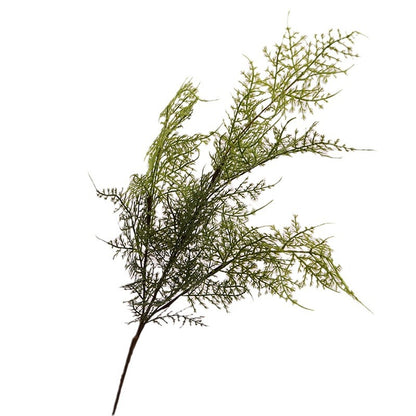 Lifelike Autumn Foliage Decorative Greenery - Realistic Faux Asparagus Fern and Bamboo Leaf Branches for Stunning Floral Arrangements, Photography Backgrounds, and Home Décor