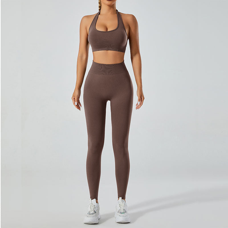 High Performance Quick Dry Sports Bra and Leggings Set for Summer Outdoor Yoga Quality Breathable Comfort Flexibility