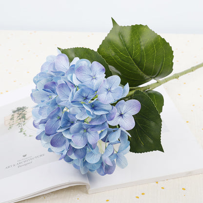 Lifelike 3D Hydrangea Faux Flower Stem in Blue – Perfect for Home Décor, Weddings, and Photography Props