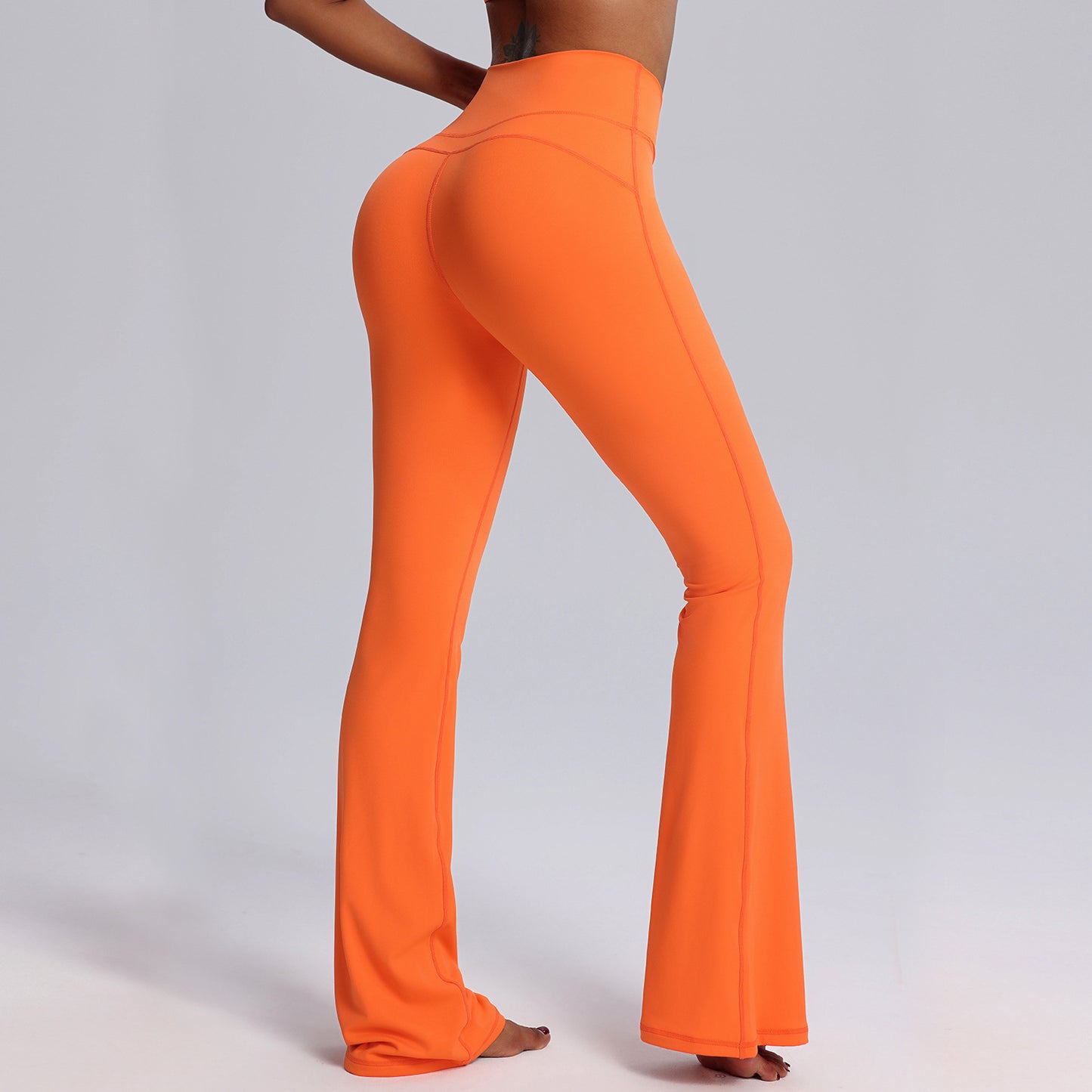 High Waisted Wide Leg Yoga Bell Bottom Pants for Women Sculpting Stretch Dance Fitness Leggings for Comfort and Style