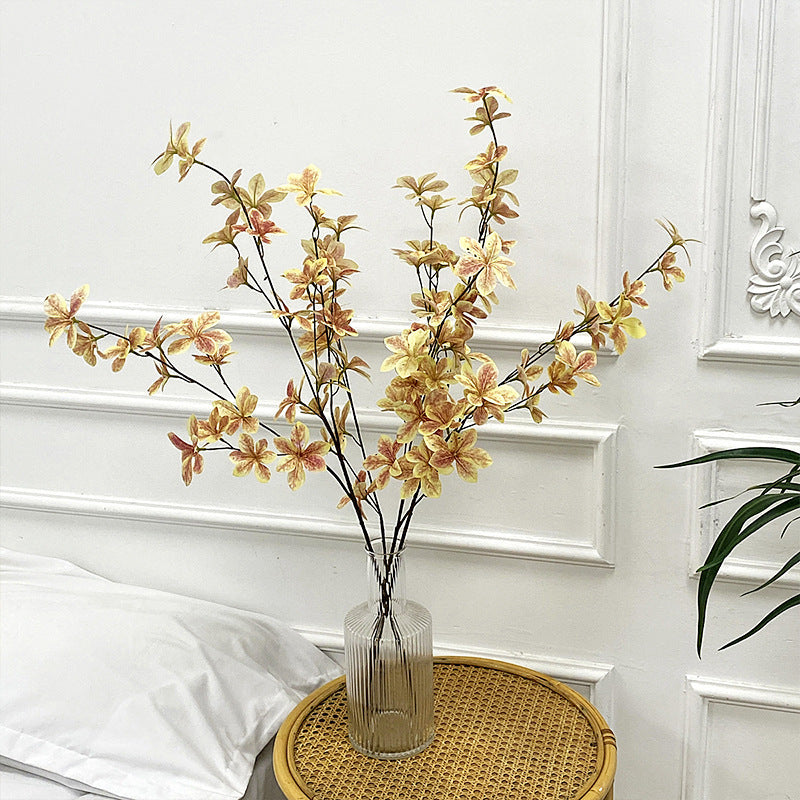 Realistic Japanese Bell Plant - Faux Greenery and Decorative Flower Arrangement for Living Room and Dining Table Decor