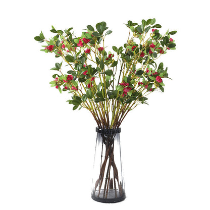 Elegant Faux 2-Pronged Milan Leaves - Perfect for Home Décor, Living Room, and Wedding Celebration Floral Arrangements