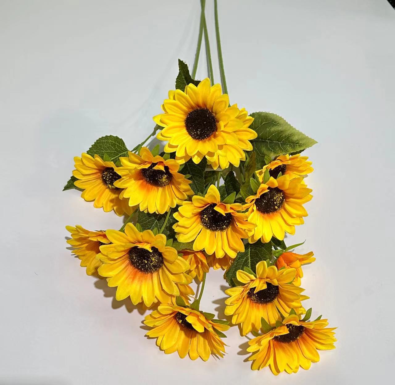 Realistic Single Stem Sunflower for Home Decor – Perfect for Living Room, Photography Props, and Lasting Beauty Without Maintenance