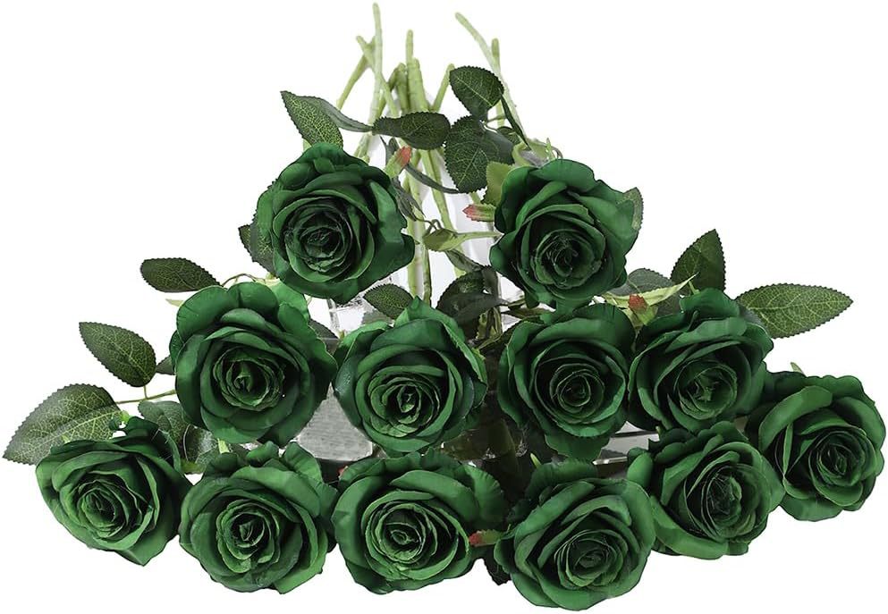 Realistic Single Black Rose Artificial Flower - Perfect for Halloween, Valentine's Day, Home, Wedding, and Party Decorations