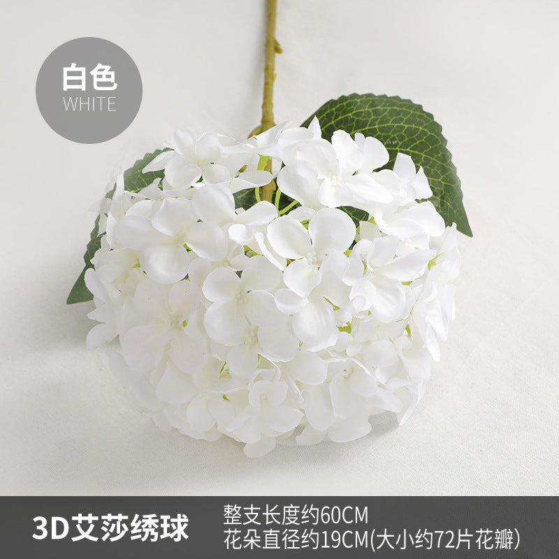 Lifelike Wedding Venue Decoration: Stunning Faux Hydrangea Bouquet – Perfect for Home Décor and 3D Printed Elsa-Inspired Floral Arrangements