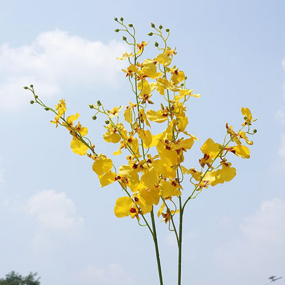 Realistic Dancing Orchid - Single Stem Graceful Phalaenopsis Faux Flower for Wedding, Photography, and Home Decor