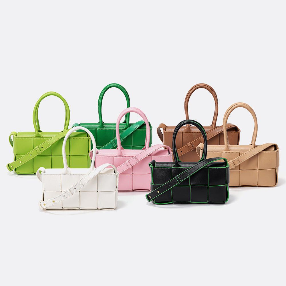 Chic Korean Genuine Leather Woven Handbag and Versatile Designer Tote with Feel for Every Occasion