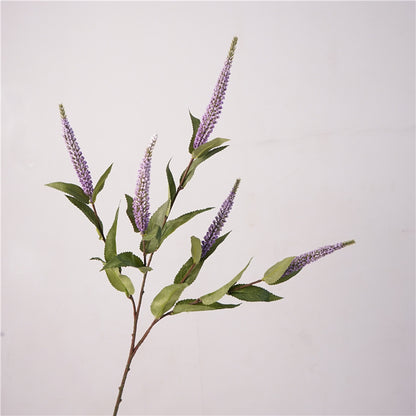 High-Quality Realistic Single Stem Faux Floral Arrangement with Sage, Lavender, and Statice - Perfect for Home Decor, Photography Props, and Creative Craft Projects