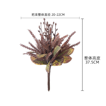 Stunning High Mountain Grass Artificial Floral Arrangement - Elegant Green Plant Decorations for Weddings - CL62001