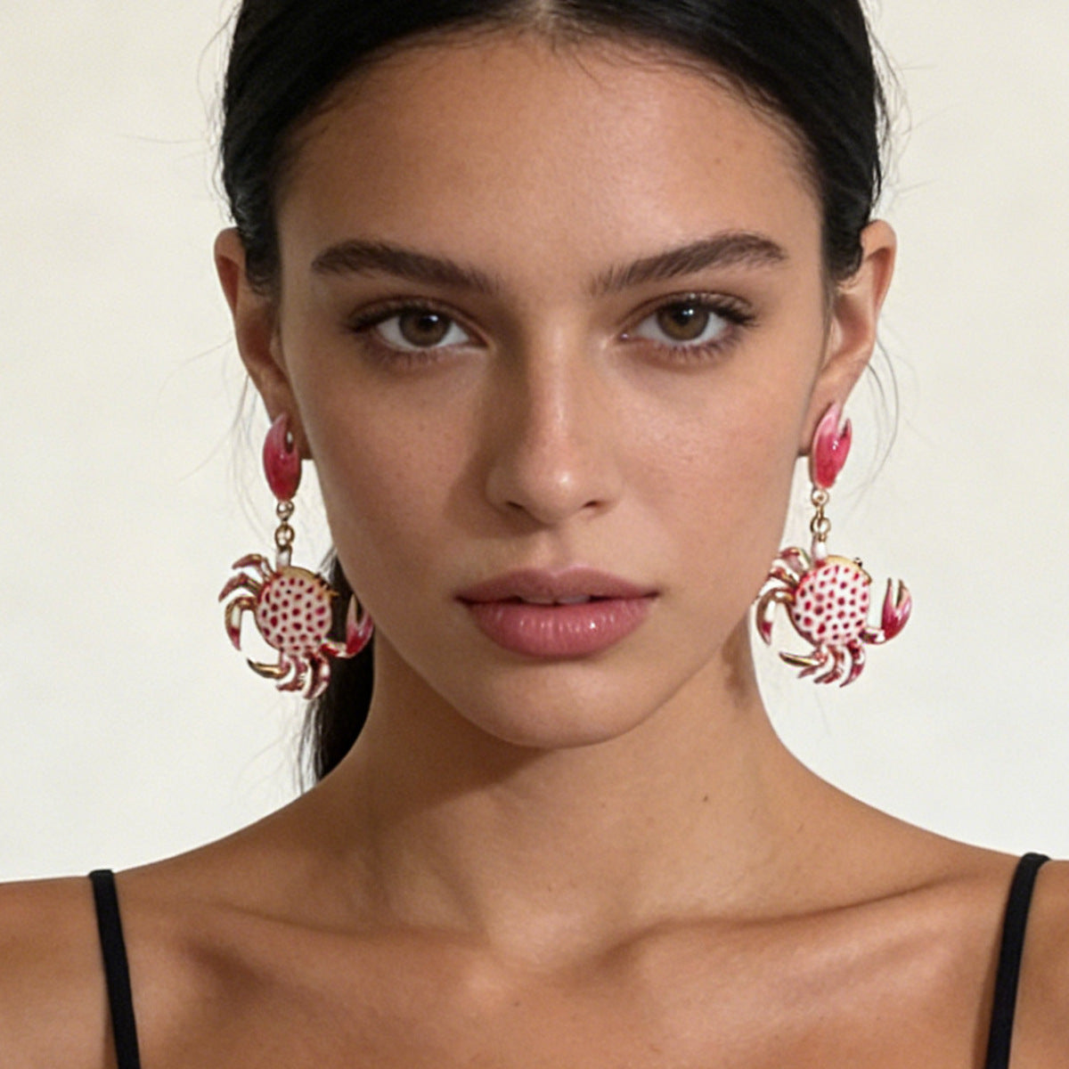 Charming Summer Beach-Inspired Colorful Crab Alloy Earrings – Fun, Trendy, and Perfect for Every Casual Look!