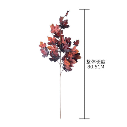 Stunning Artificial Rose Wall Décor with Maple Leaves – Perfect for Home Decoration and Wedding Bouquets – Realistic Faux Flowers (Model YC1045)