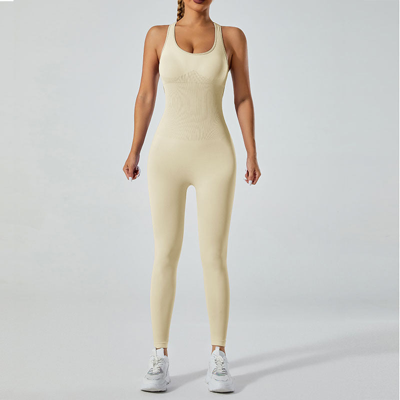 Seamless One Piece Yoga Jumpsuit Versatile Yoga Pants and Dance Outfit for Comfort and Style in Your Workout Routine