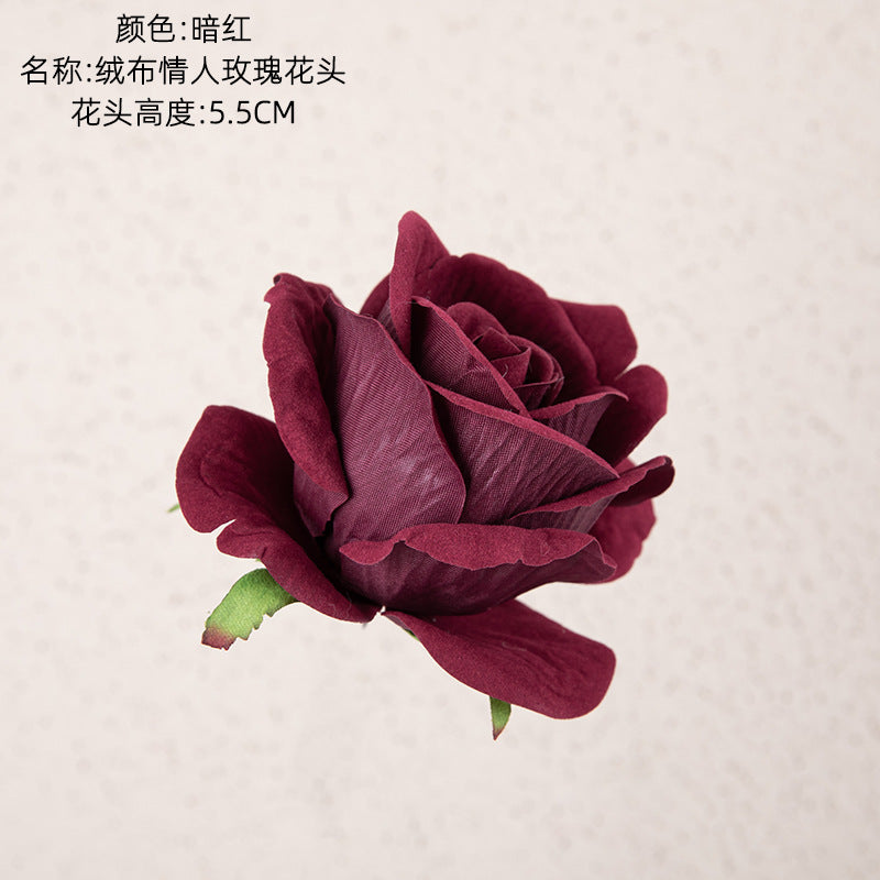 Luxurious Faux Velvety Rose Heads for Stunning Home Decor - Perfect for Weddings, Events, and Everyday Elegance - MW03338