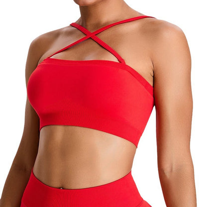 Seamless Sporty Bralette for Women Gym Crop Top with Comfortable Support for Yoga Running and Workout Enthusiasts