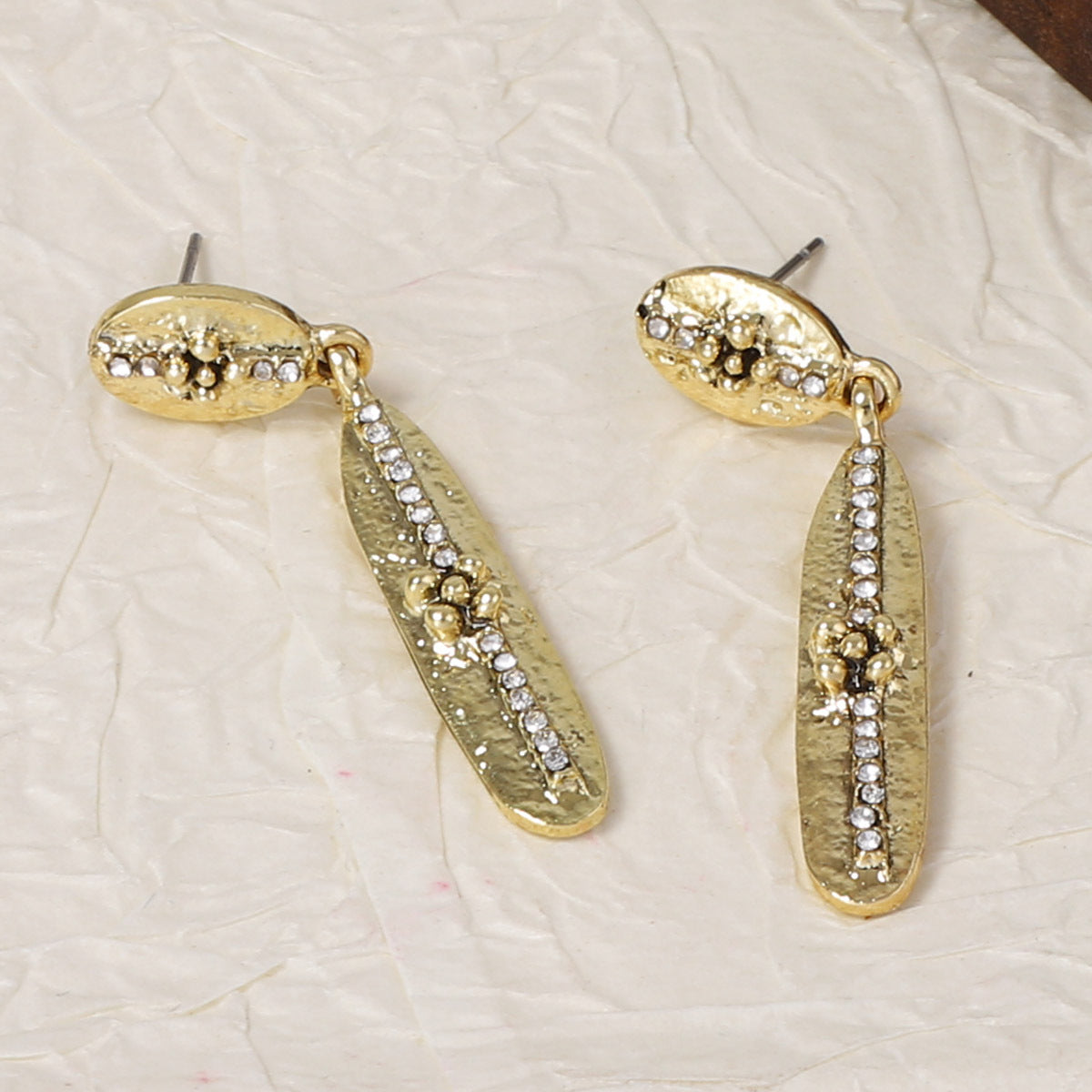 Vintage-Inspired Geometric 3D Flower Earrings with Micro-Paved Rhinestones – Versatile Luxury Jewelry for Women