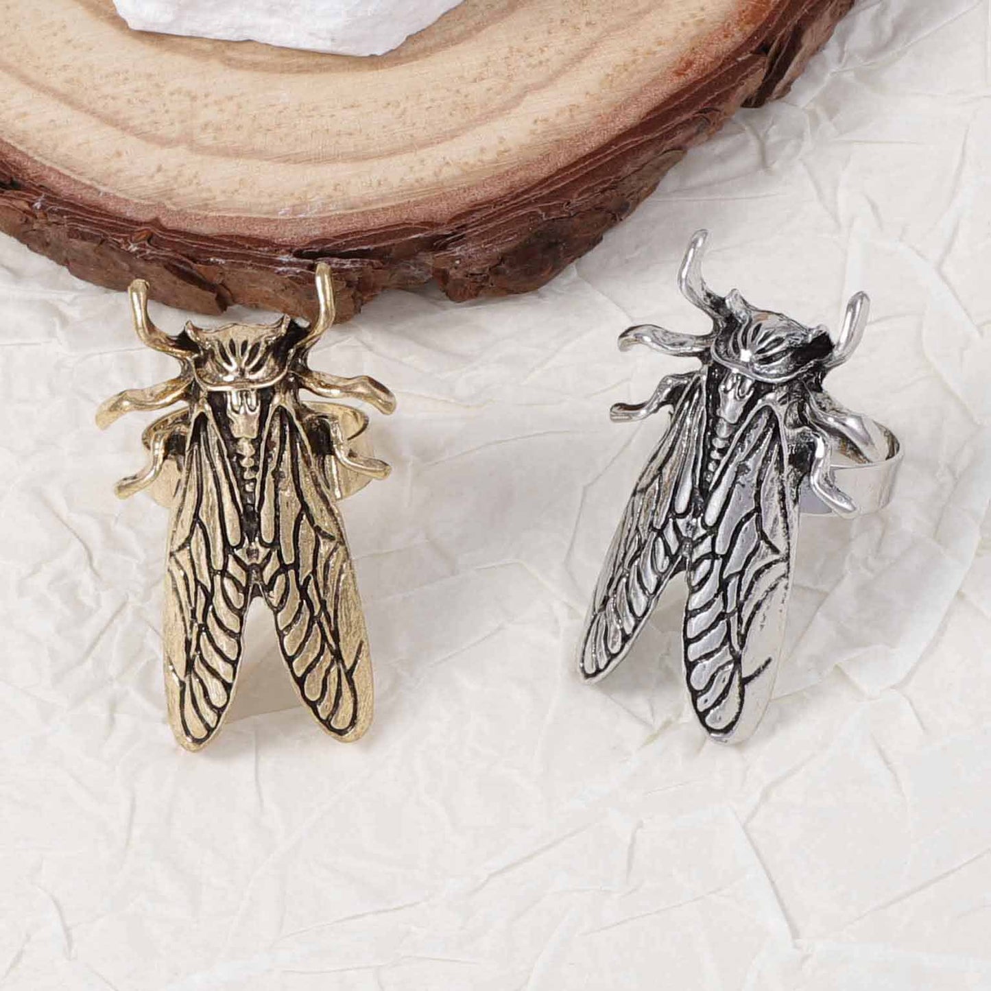Stylish Vintage-Inspired Alloy Insect Adjustable Ring – Unique and Versatile Accessory for Everyday Wear