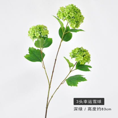 Stunning Artificial Hydrangea Floral Arrangement for Home Decor - Perfect for Photography, Weddings, and Wall Decorations - Add a Touch of Elegance with Our Lucky Sphere Faux Flowers