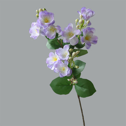 Single Artificial Jasmine Flower - Realistic Faux Floral Arrangement for Living Room, Dining Table, and Coffee Table - Perfect Home Decor with Rustic Garden Charm