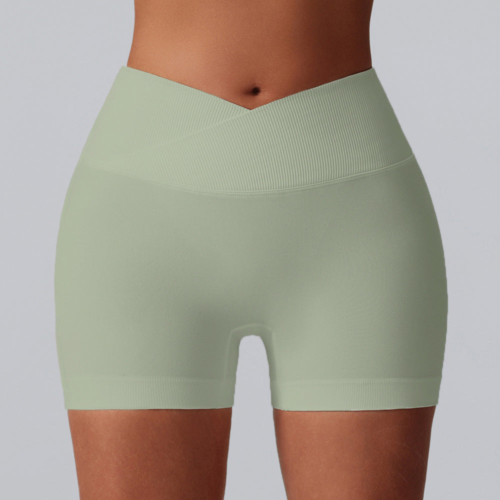 Seamless Breathable Running Shorts High Waisted Peach Lifting Yoga Pants with Three Inch Inseam for Comfort and Style