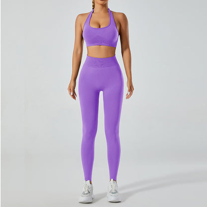 High Performance Quick Dry Sports Bra and Leggings Set for Summer Outdoor Yoga Quality Breathable Comfort Flexibility