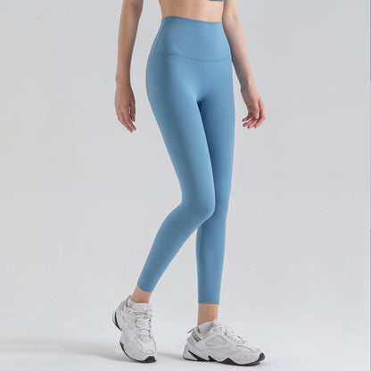 High Waisted Butt Lifting Yoga Pants for Women Summer No See Through Quick Dry Tight Fit Running and Workout Leggings for Comfort and Style