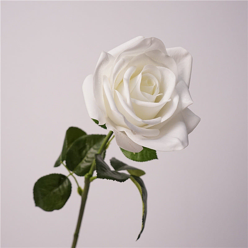 Luxurious Moisture-Infused Realistic Rose Stem - Perfect Artificial Flower for Home Décor, Bridal Bouquets, and Wedding Arrangements | Ideal for Events and Lasting Memories