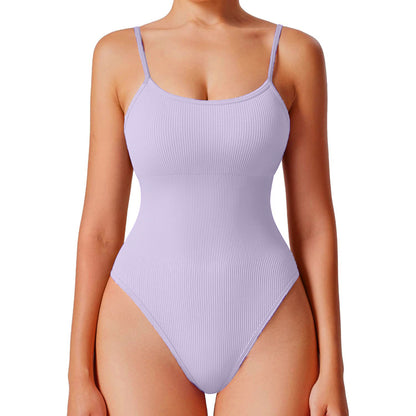 Women's Yoga Bodysuit with Back Support for Fitness Shaping and All Day Comfort