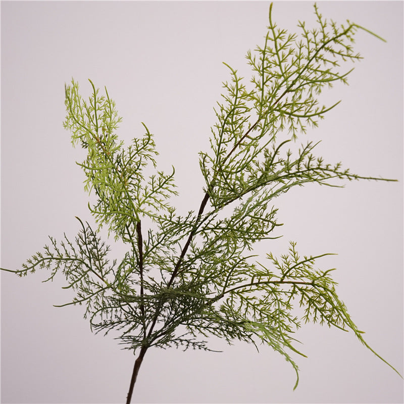 Lifelike Autumn Foliage Decorative Greenery - Realistic Faux Asparagus Fern and Bamboo Leaf Branches for Stunning Floral Arrangements, Photography Backgrounds, and Home Décor