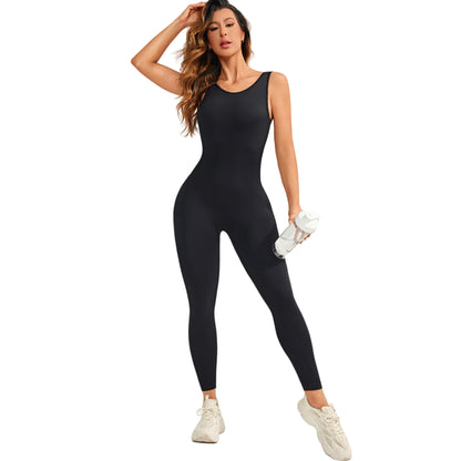 Seamless Deep V Back Bodysuit for Women Quick Dry Yoga Suit with Peach Butt Lift Design for Outdoor Running Gym Workouts and Fitness Routines