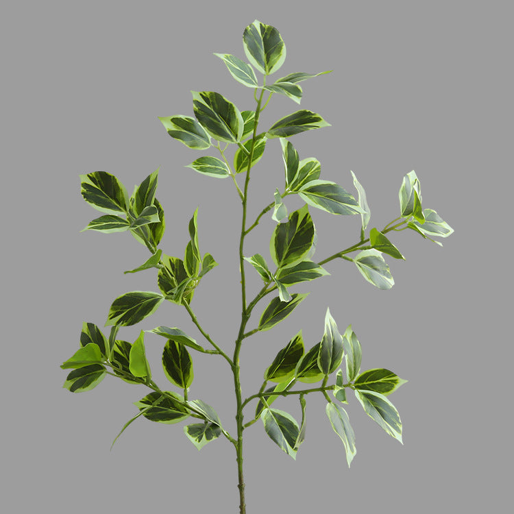 Lifelike Single Stem尖叶 Green Plant Decoration for Home – Perfect Faux Foliage for Living Room, Dining Table, Soft Furnishings, and Photography Props