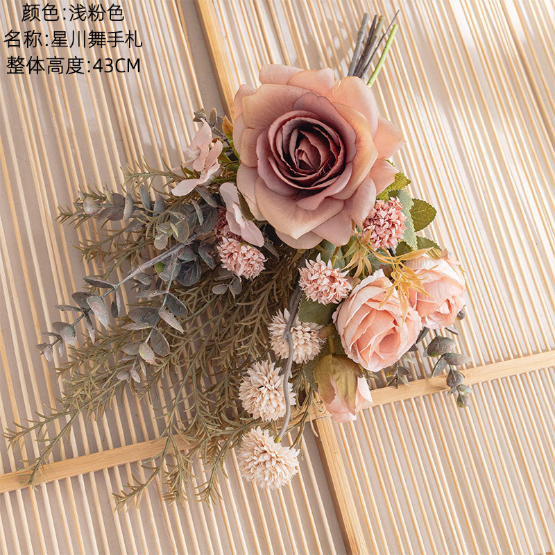 Stunning Star River Dance Floral Design - Lifeslike Wedding Bridal Bouquet & Wall Decor - CF01365 for Elegant Celebrations