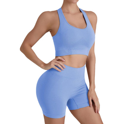 Seamless Summer Yoga Outfit Set for Women Sports Bra Peach Lift Leggings Fit for Your Workout