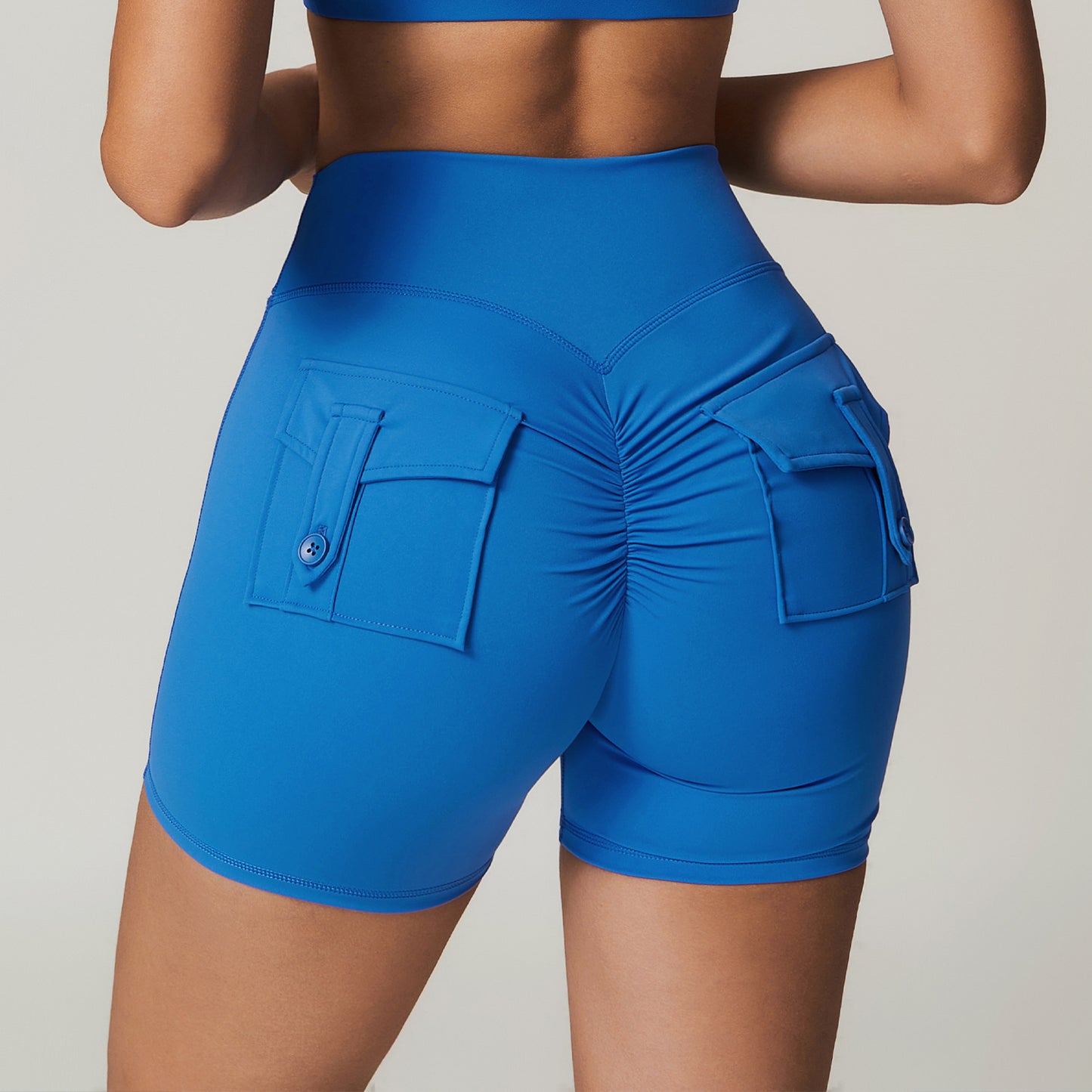 High Waisted Yoga Shorts with Pockets for Comfort and Support Butt Lifting Athletic Leggings 8882