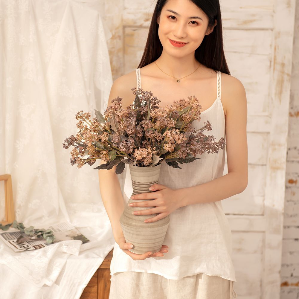 Chic INS Style Dried Flower Arrangement - Realistic Artificial Floral Décor for Home and Wedding Celebrations - Perfect for Any Room - Model MW82108