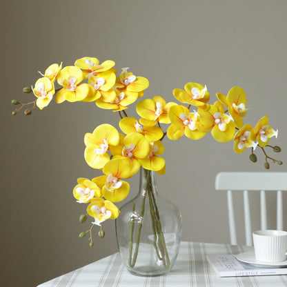 Luxury Quality Artificial 7-Head Orchid Flowers - Perfect for Living Room Décor and Wedding Venue Decorations