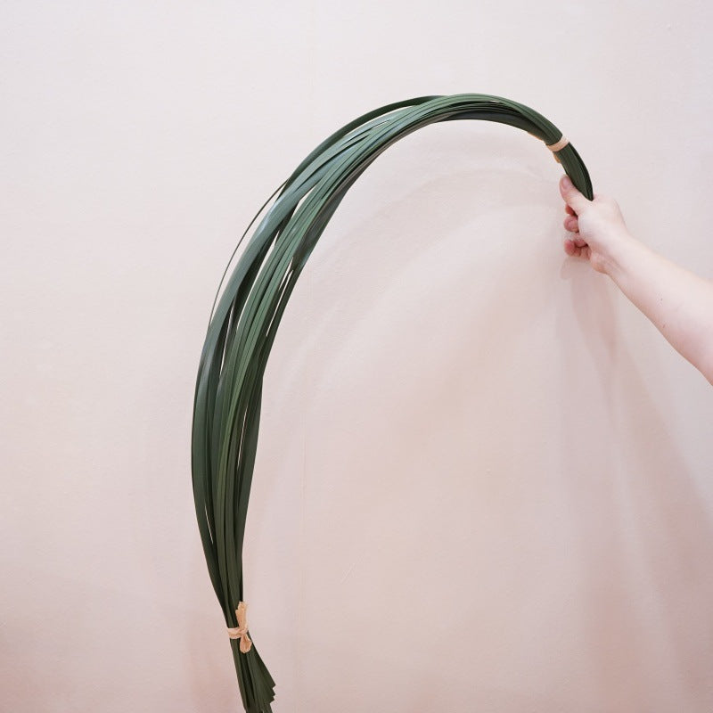 Realistic Artificial Flower with Soft Silicone Sword Leaf - Long Flat Grass Perfect for Modern Floral Arrangements, Home Decor, and Photography Props