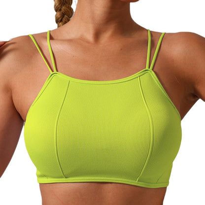 Seamless Yoga Sports Bra for Women Shockproof Supportive and Workout Top with Adjustable Straps for Comfort