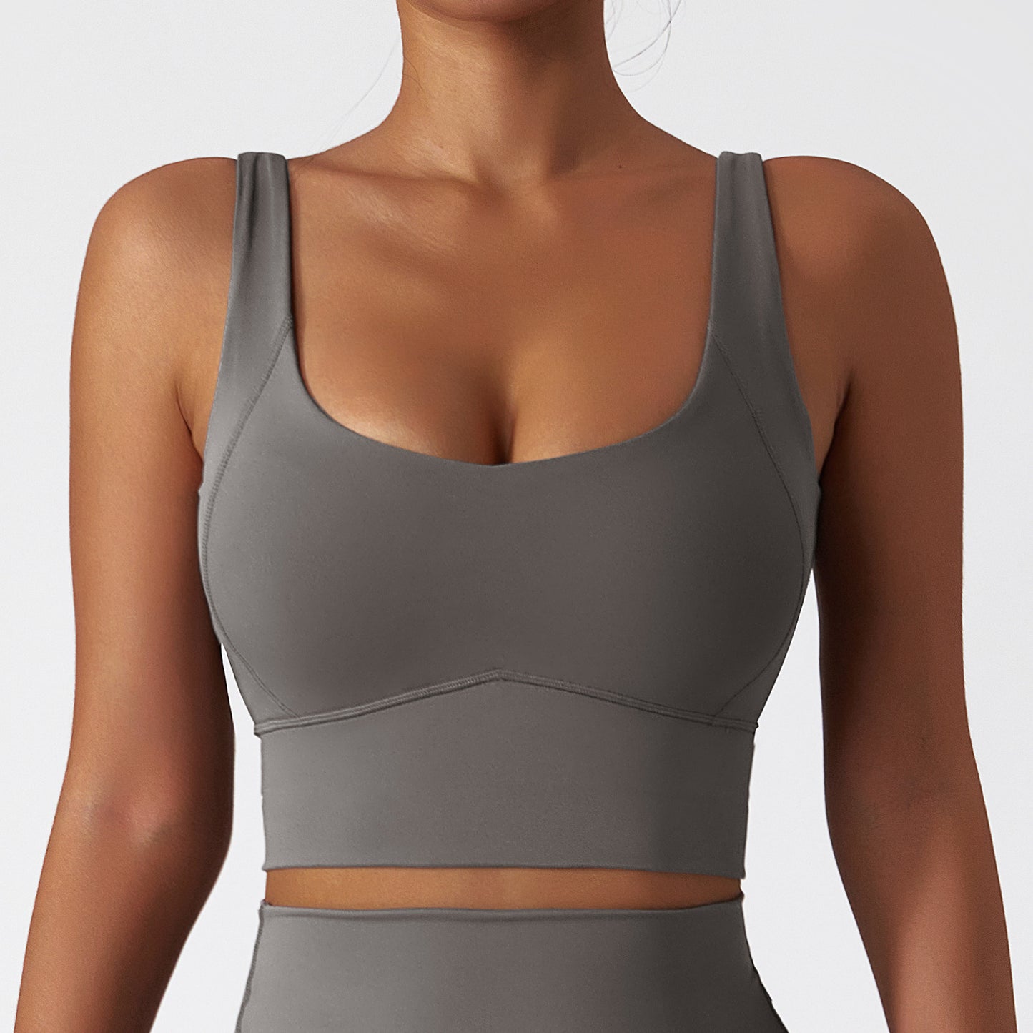 Women's High Intensity Breathable Cloud Feel Running Sports Bra Quick Dry Yoga Bra with Supportive Bust Design Shockproof Fitness Tank Top Model 6425