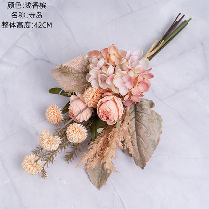 Beautifully Crafted Artificial Flower Bouquet for Home Décor – Stunning Wedding Handheld Rose Arrangement & Wall Decorations - CF01204