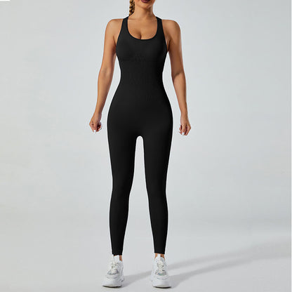 Seamless One Piece Yoga Jumpsuit Versatile Yoga Pants and Dance Outfit for Comfort and Style in Your Workout Routine