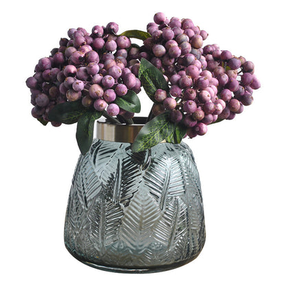 Artificial Berry Bouquet - Realistic Faux Flowers for Nordic Wedding Celebrations, Home Decor, and Photography Backdrops